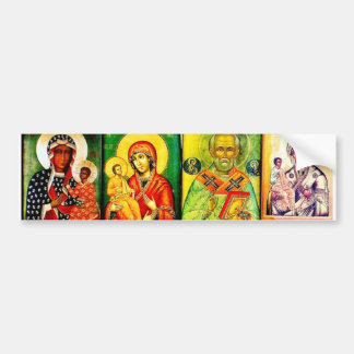 Pegatina para el parachoques religiosa del tema