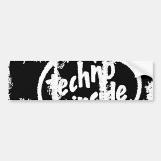 Pegatina para el parachoques sucia de la foto