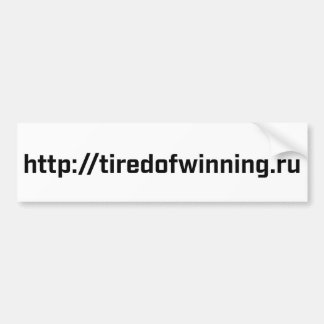 Pegatina para el parachoques - tiredofwinning.ru