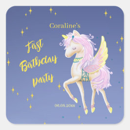 Pegatina para el primer cumpleaños con el suave un