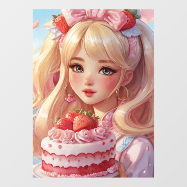 Pegatina para escaparate de confitería (Hoja)