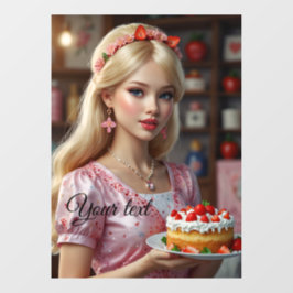 Pegatina para escaparate de confitería