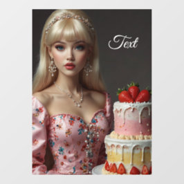 Pegatina para escaparate de confitería