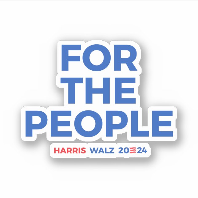 Pegatina Para la gente - Harris Walz 2024 (Anverso)