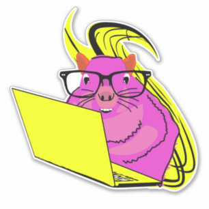 Pegatina para portátil de ardilla