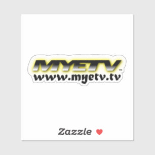 Pegatina para portátiles MYETV (transparente/blanc