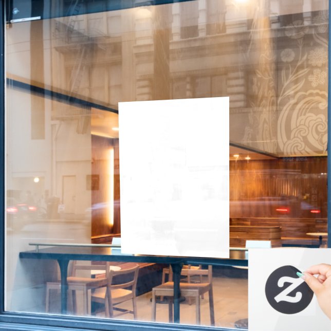 Pegatina para ventana (Ventana de cafetería)