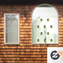 Pegatina para ventana con patrón de campanas