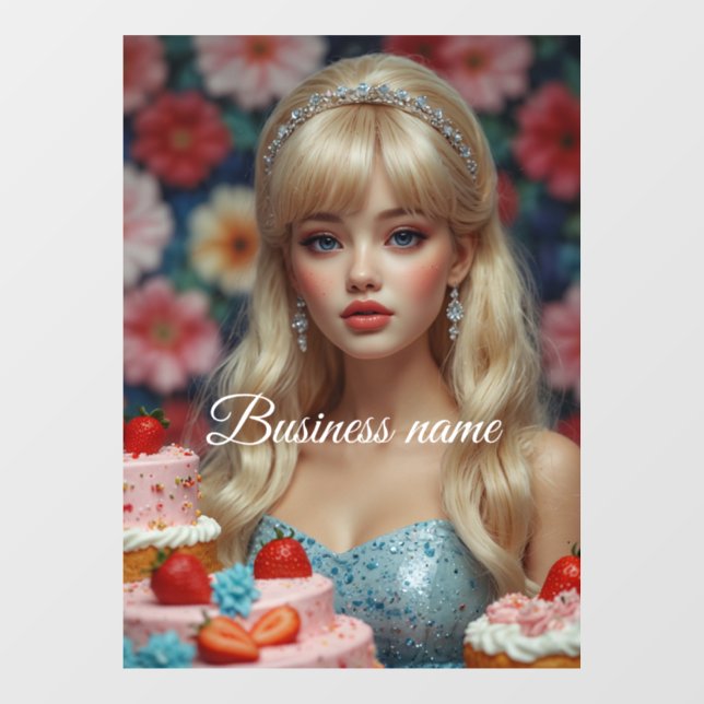 Pegatina para ventana de confitería (Hoja)