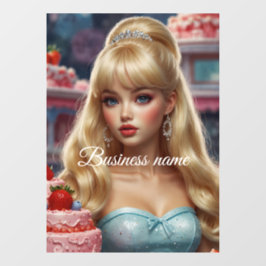 Pegatina para ventana de confitería