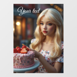 Pegatina para ventana de confitería