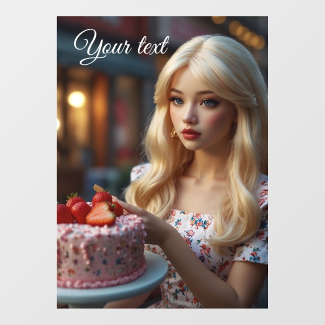 Pegatina para ventana de confitería (Hoja)