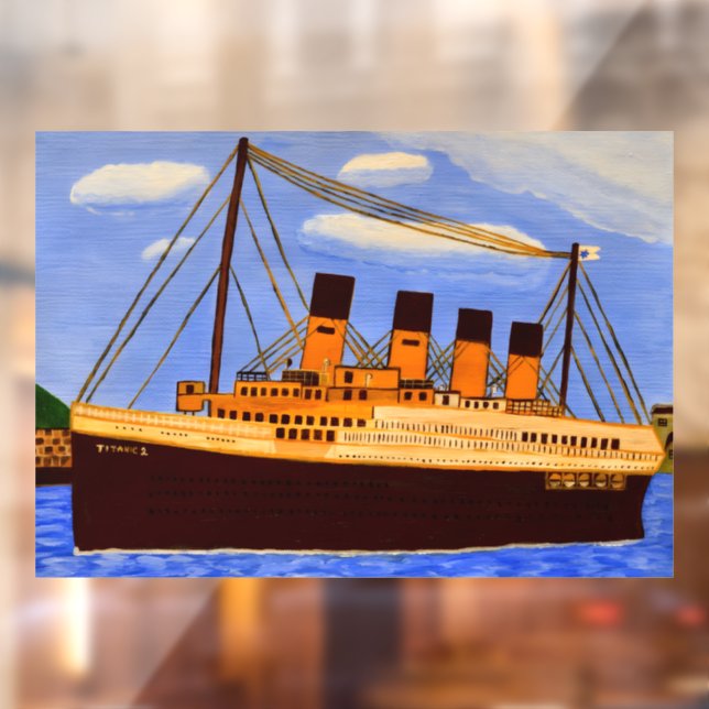 Pegatina para ventana de Titanic  (Hoja 2)