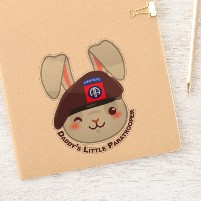 Pegatina "Paracaidista de Papi" (Cuaderno)