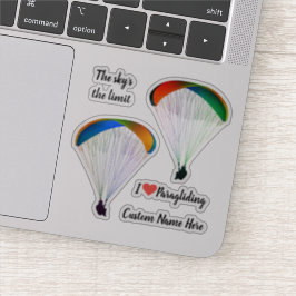 Pegatina Parapente con forma de contorno temático corte de 