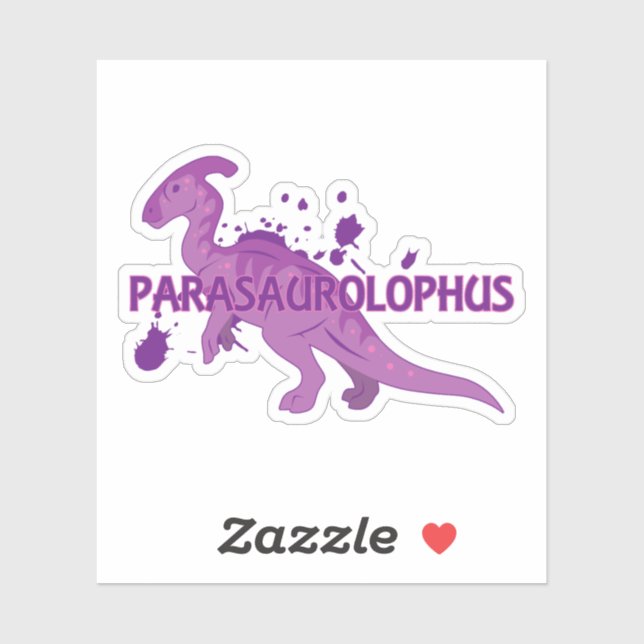 Pegatina Parasaurolophus (Hoja)