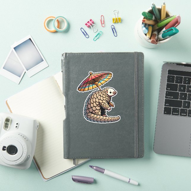 Pegatina Parasol Pangolin (Funda para iPad)