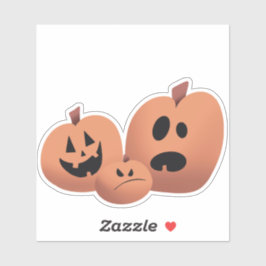 Pegatina Parche de calabaza espeluznante
