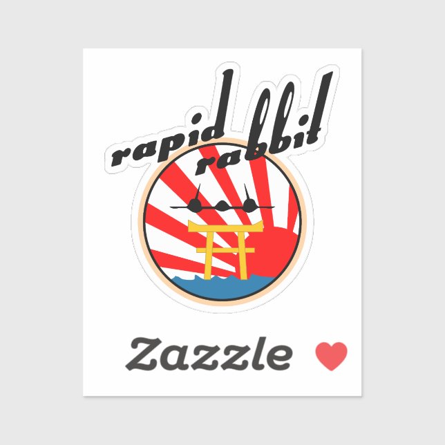 Pegatina Parche de Conejo Rápido SR-71 (Hoja)