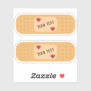Pegatina Parche de tirita con texto personalizable Sticker