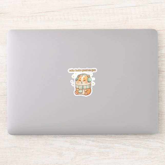 Pegatina Parece bien calmado en ti – Cute Hamster Sticker  (Ordenador)