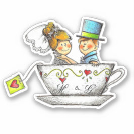 Pegatina Pareja casada