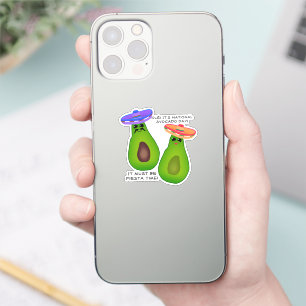 Pegatina Pareja de aguacates con sombreros
