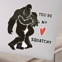 Pareja Romántica Divertida BigFoot “Eres Mi Squatc