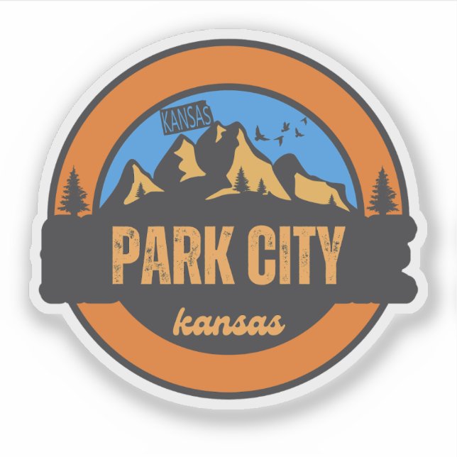 Pegatina Park City, Kansas (Anverso)