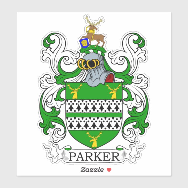 Pegatina Parker Family Crest (Hoja)