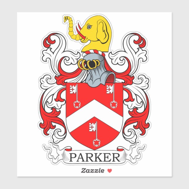 Pegatina Parker Family Crest (Hoja)