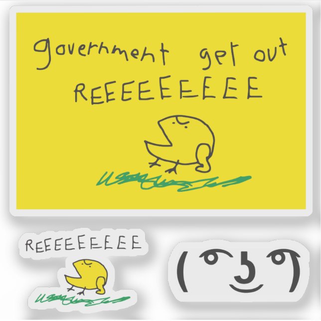 Pegatina Parodia de la bandera de Gadsden con snekright mem (Anverso)