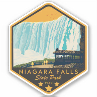 Pegatina Parque estatal de las Cataratas del Niágara