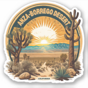 Pegatina Parque Estatal Desierto Anza-Borrego California
