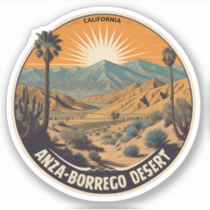 Pegatina Parque Estatal Desierto Anza-Borrego California