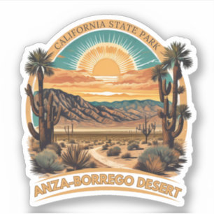 Pegatina Parque Estatal Desierto Anza-Borrego California