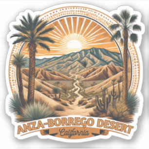 Pegatina Parque Estatal Desierto Anza-Borrego California