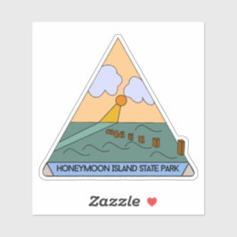 Pegatina Parque estatal Isla de la Luna de Miel