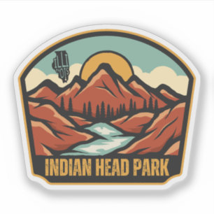Pegatina Parque Indian Head, Illinois