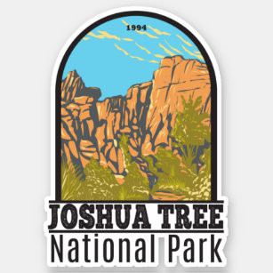 Pegatina Parque nacional árbol Joshua El gran burrito