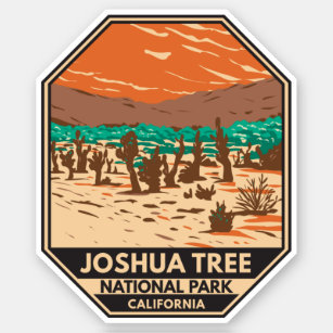 Pegatina Parque nacional árbol Joshua Turquía cierra dunas 