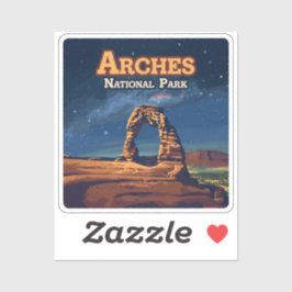 Pegatina Parque nacional Arches Utah Delicate Arch Moab