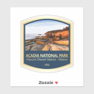 Pegatina Parque nacional de Acadia (PF1)
