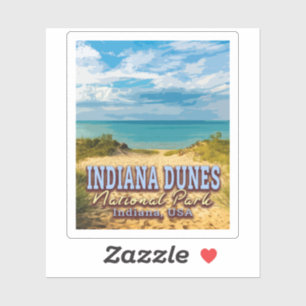 PEGATINA PARQUE NACIONAL DE INDIANA DUNES - INDIANA USA