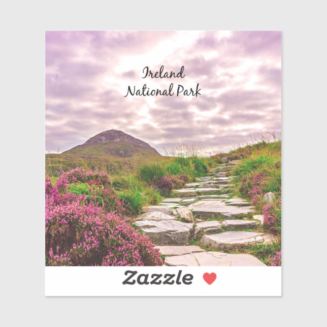 Pegatina Parque nacional de Irlanda (Hoja)