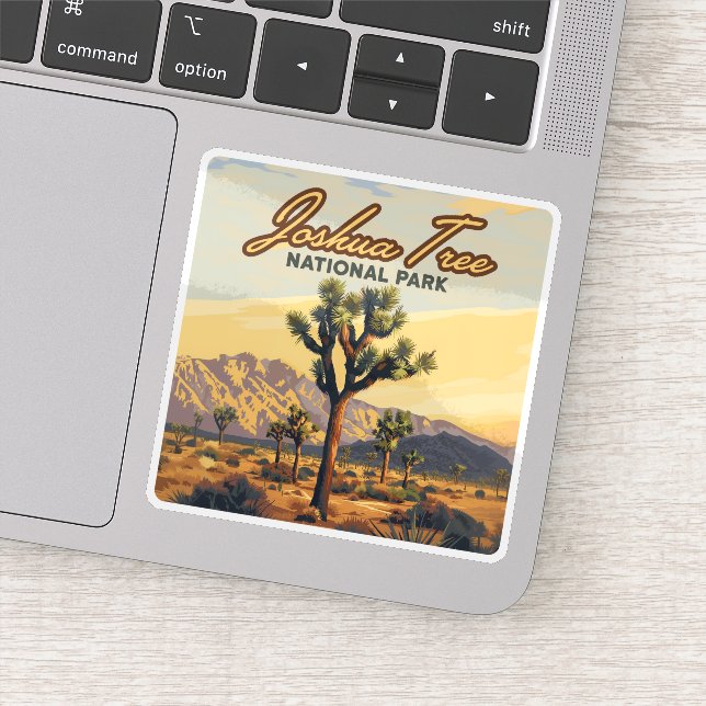 Pegatina Parque nacional de Joshua Tree, desierto de Califo (Detalle)