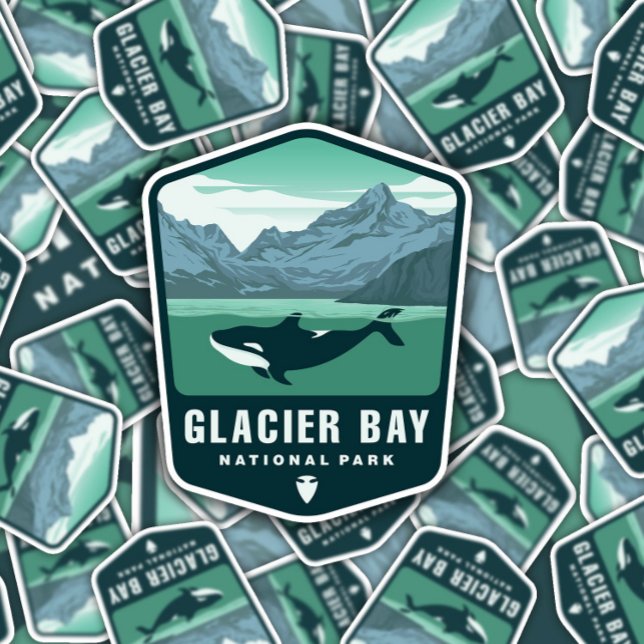 Pegatina Parque nacional de la Bahía de los Glaciares | Peg (Subido por el creador)