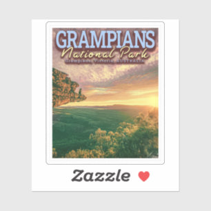 PEGATINA PARQUE NACIONAL DE LOS GRAMPIANOS - SUNRISE EN LA 