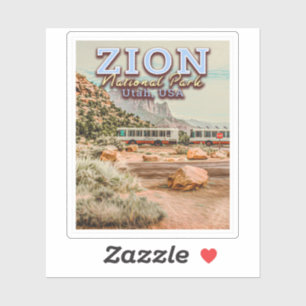 PEGATINA PARQUE NACIONAL DE ZIÓN - ESTADOS UNIDOS EN UTAH
