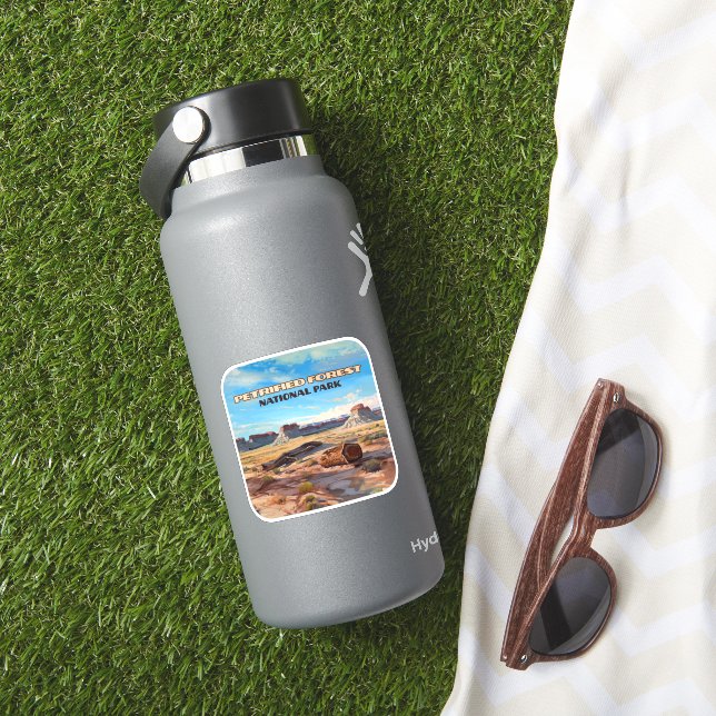 Pegatina Parque nacional del bosque petrolero, desierto de  (HydroFlask Insitu)
